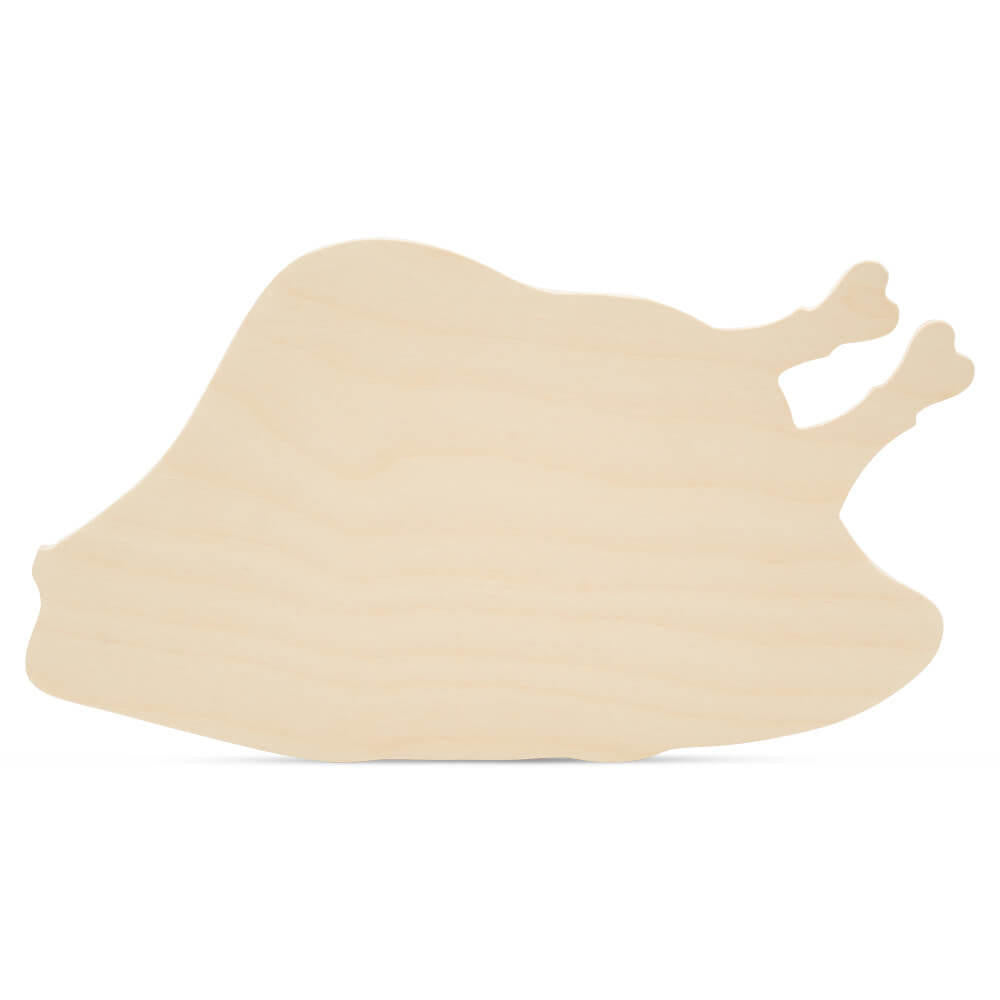 Woodpeckers Crafts Wood Roast Turkey Cutout, 12" x 6-1/2"