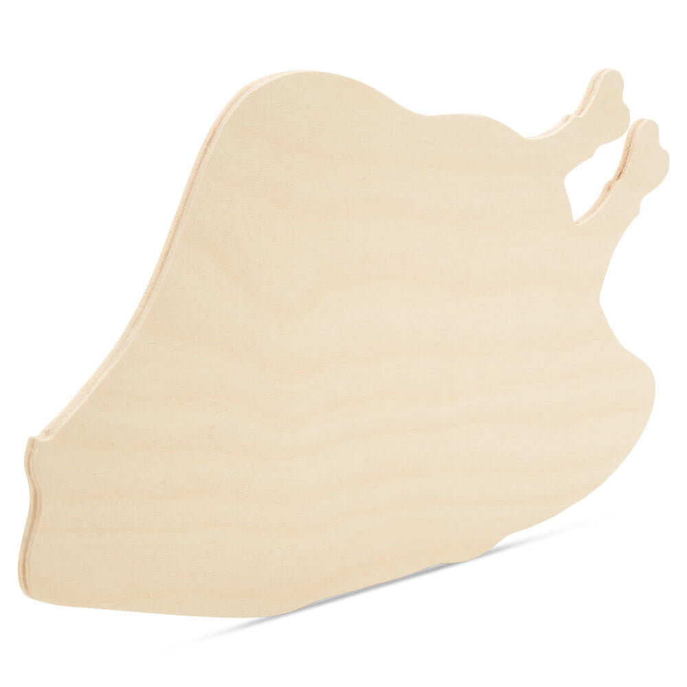 Woodpeckers Crafts Wood Roast Turkey Cutout, 12" x 6-1/2"