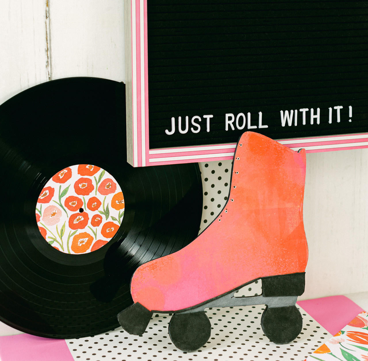 Wood Roller Skate Cutout, 12”