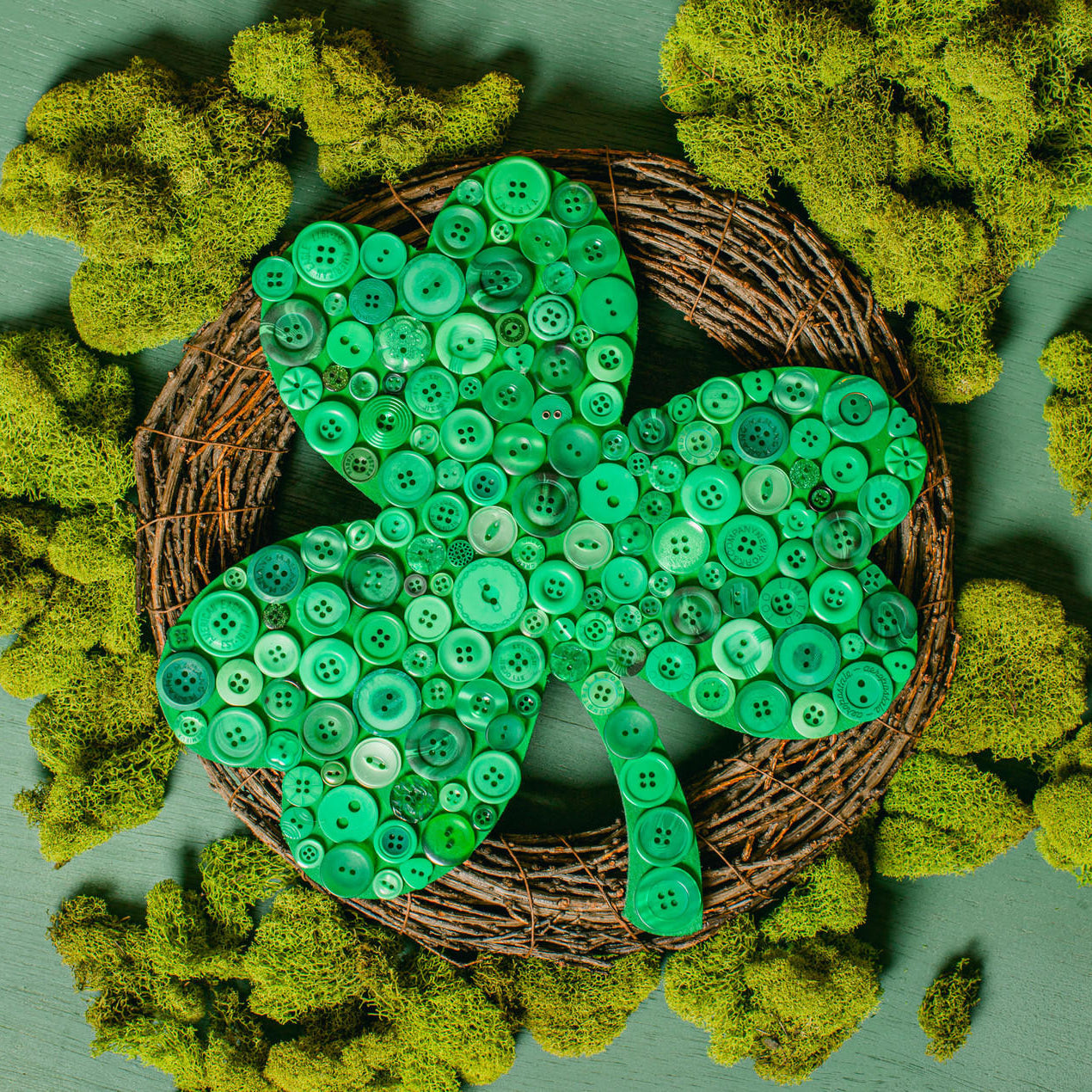 Woodpeckers Crafts Wood Shamrock Cutout Large, 12" x 12"