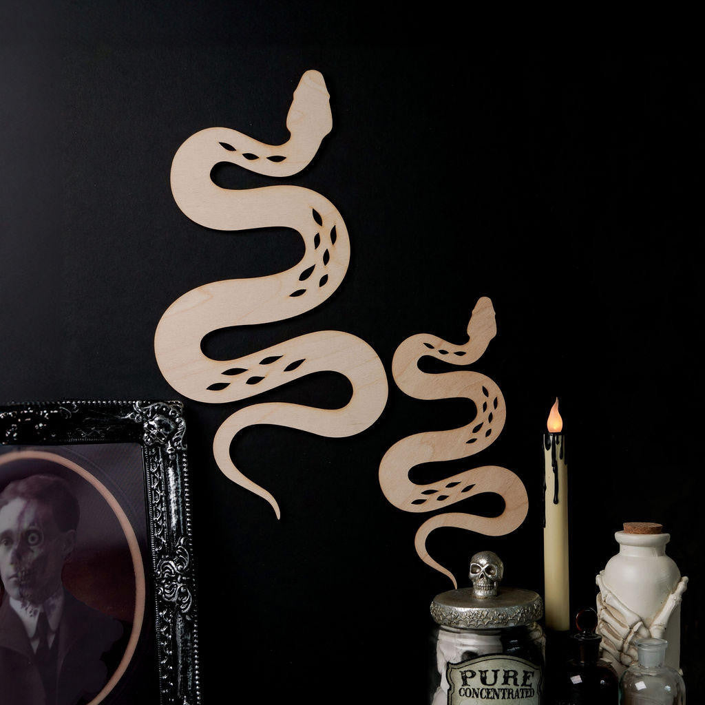 Woodpeckers Crafts Wood Snake Cutout