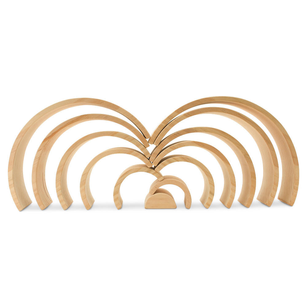 Woodpeckers Crafts Wood Stacking Rainbow, 14.5" x 7" x 2.75"