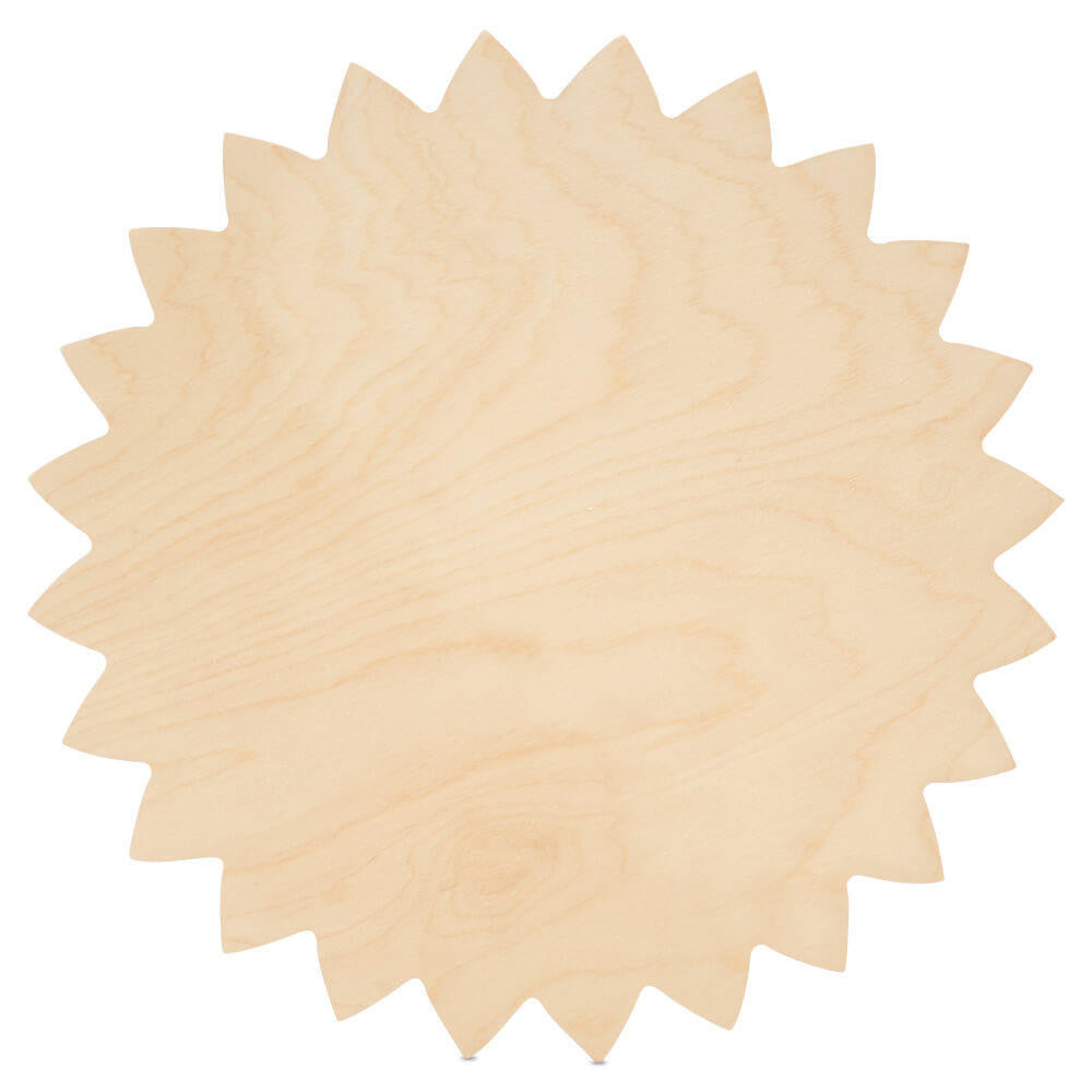 Woodpeckers Crafts Wood Sunflower Cutout, 12" x 12"