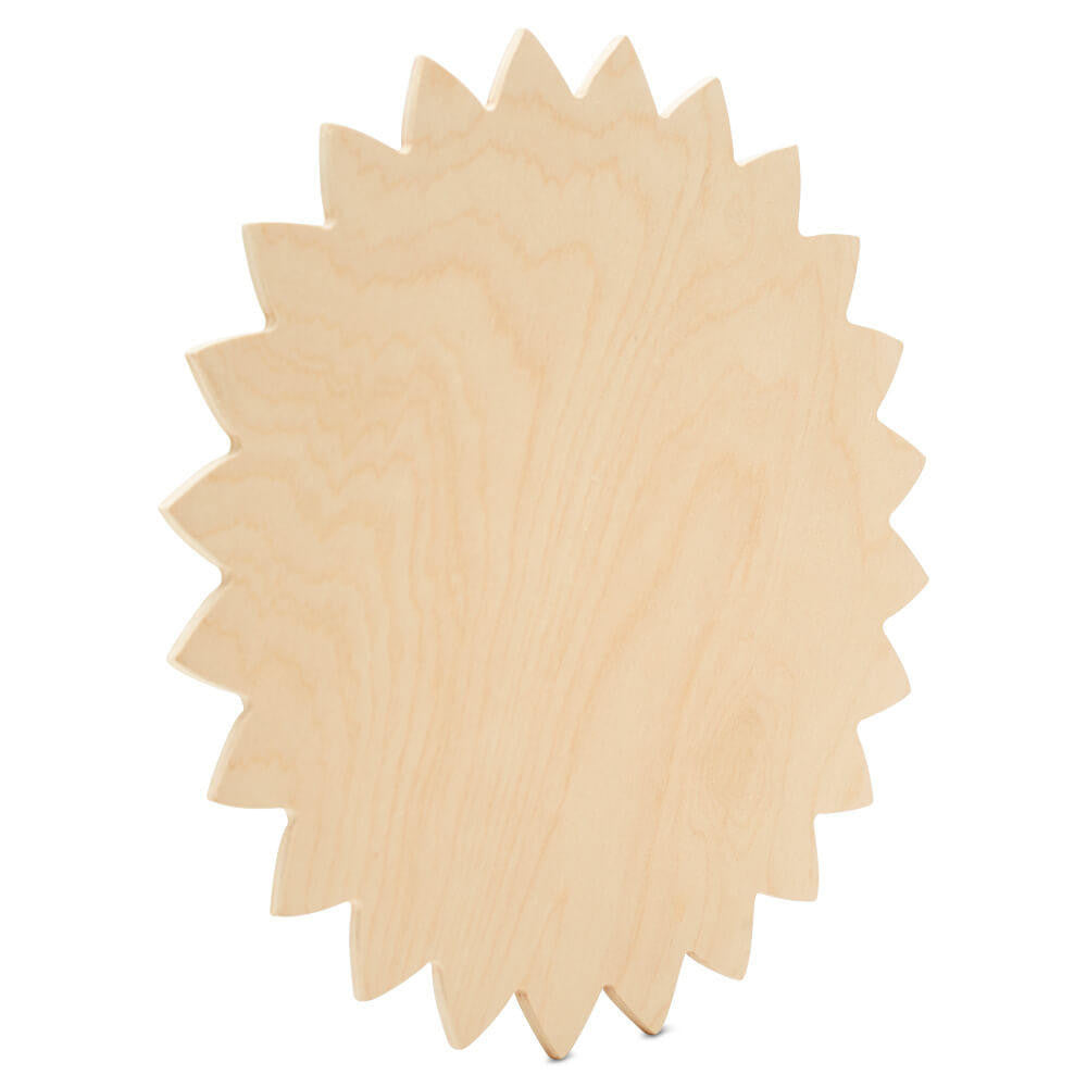 Woodpeckers Crafts Wood Sunflower Cutout, 6" x 6"