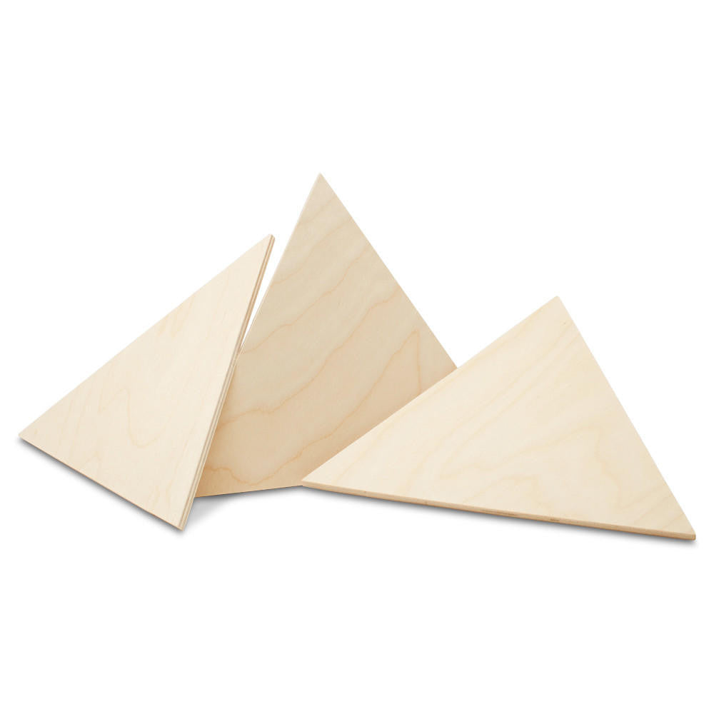 Woodpeckers Crafts Wood Triangle Cutout
