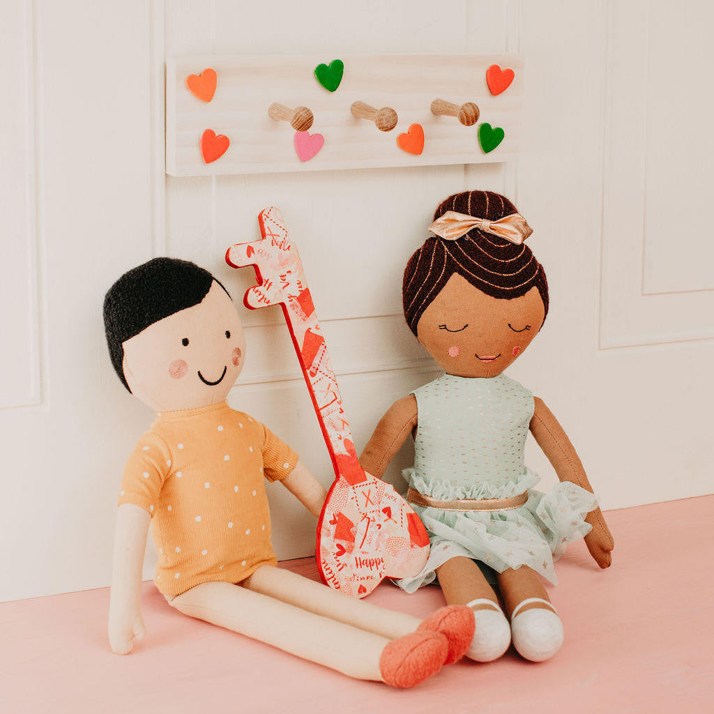 Wood Valentine Key Large Cutout, 12" x 4"