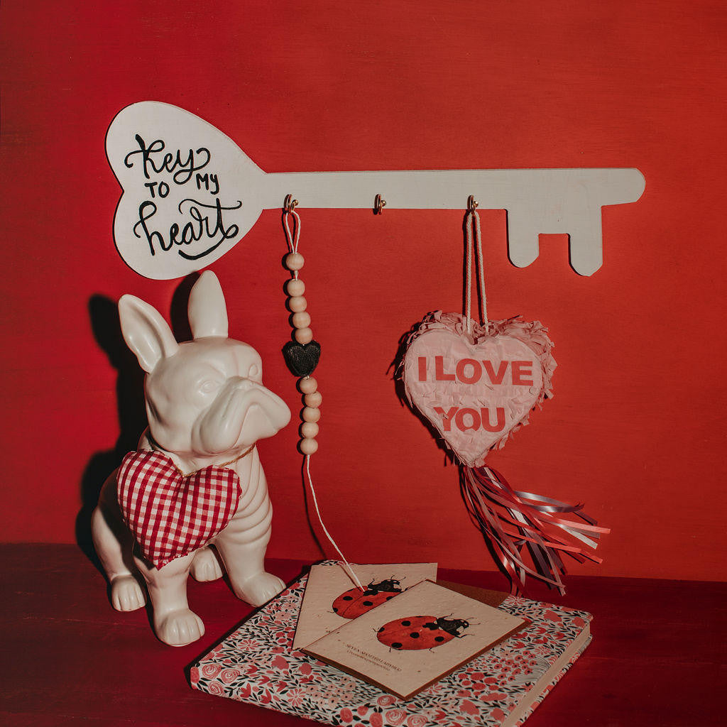 Woodpeckers Crafts Wood Valentine Key Medium Cutout, 8" x 2.5"