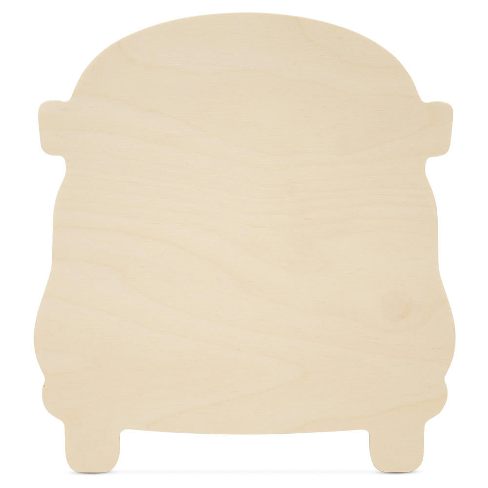 Wood VW Bus Cutout, 8"
