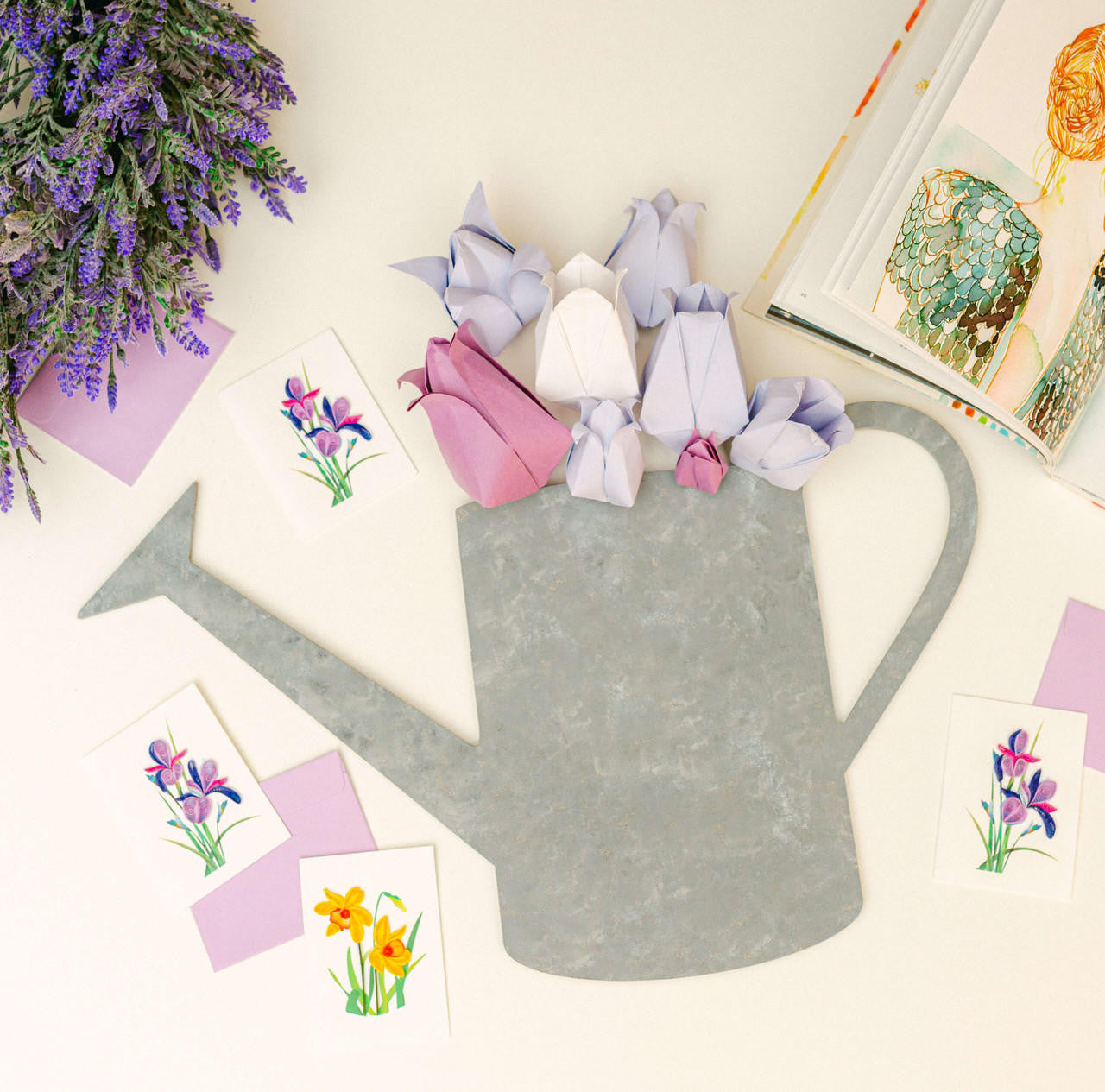 Wood Watering Can Cutout Extra Large, 18" x 13.25"