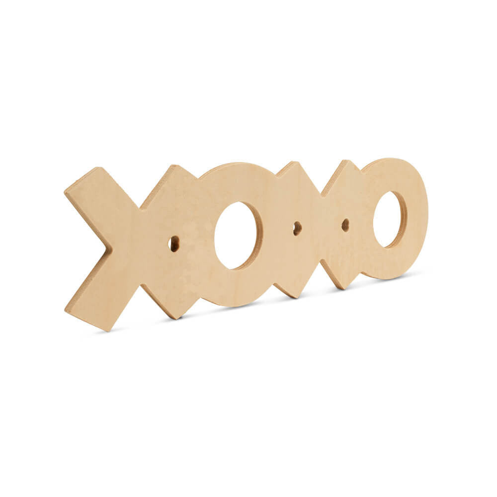 Wood "XOXO" Cutout Extra Large, 18" x 5"