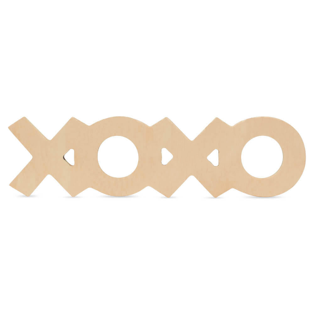 Wood "XOXO" Cutout Extra Large, 18" x 5"