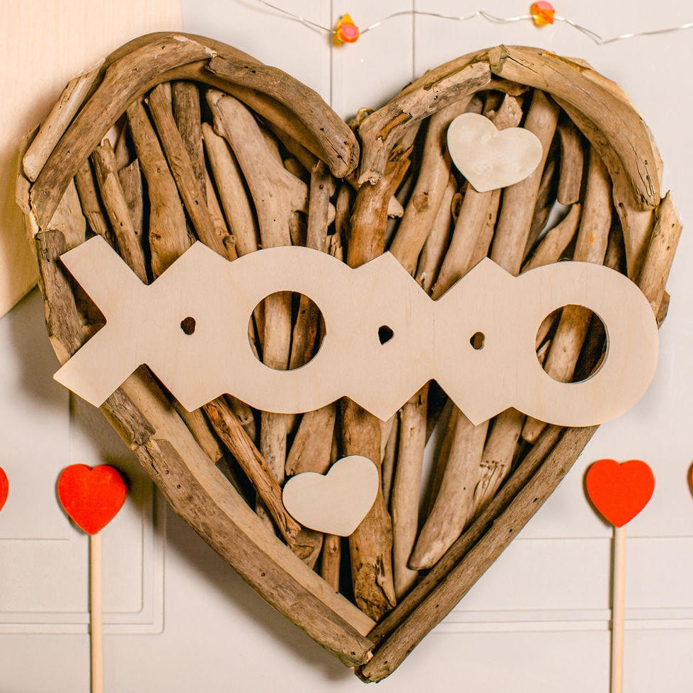 Woodpeckers Crafts Wood "XOXO" Cutout Large, 12" x 3.5"