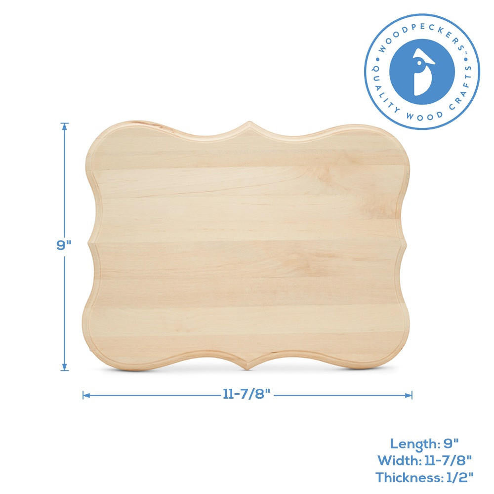 Woodpeckers Crafts Wooden Award Plaque, 12”