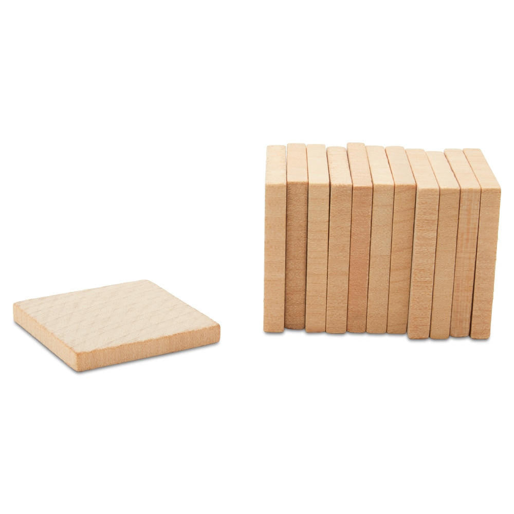 Woodpeckers Crafts Wooden Blank Scrabble Tile , 1", 1/8" thick
