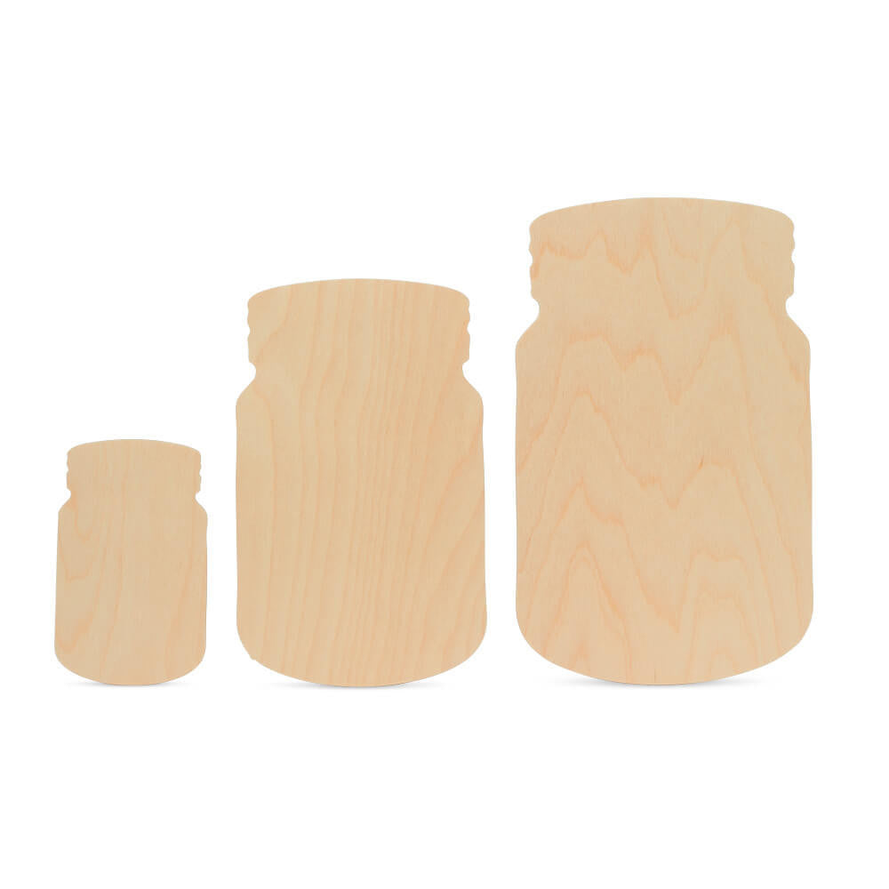Wooden Cutout Mason Jar, 14"