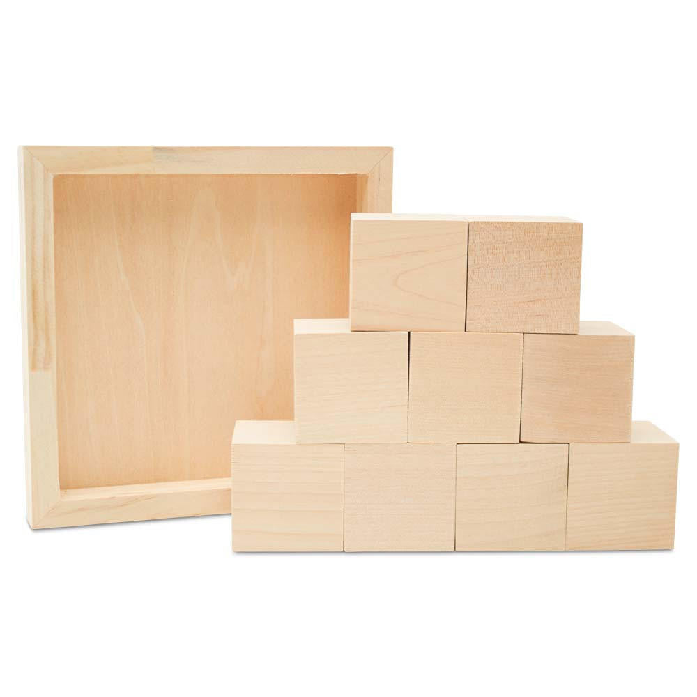 Woodpeckers Crafts Wooden DIY Cube Puzzle, Large