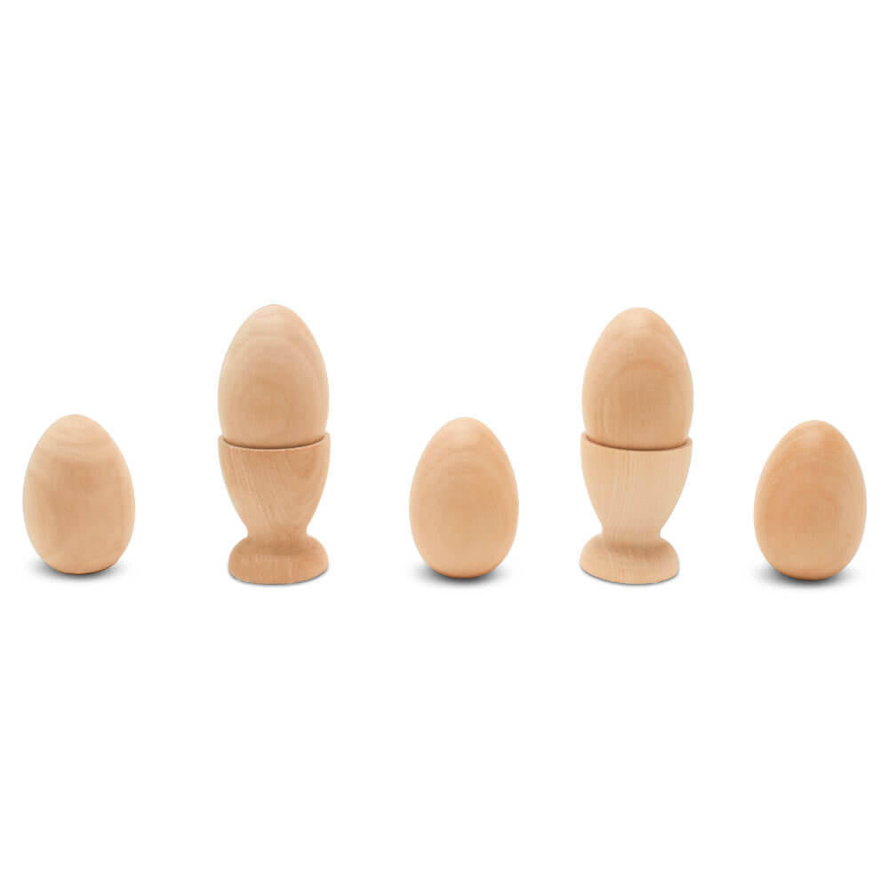 Woodpeckers Crafts Wooden Egg Cup Holders for 2-1/2" Egg