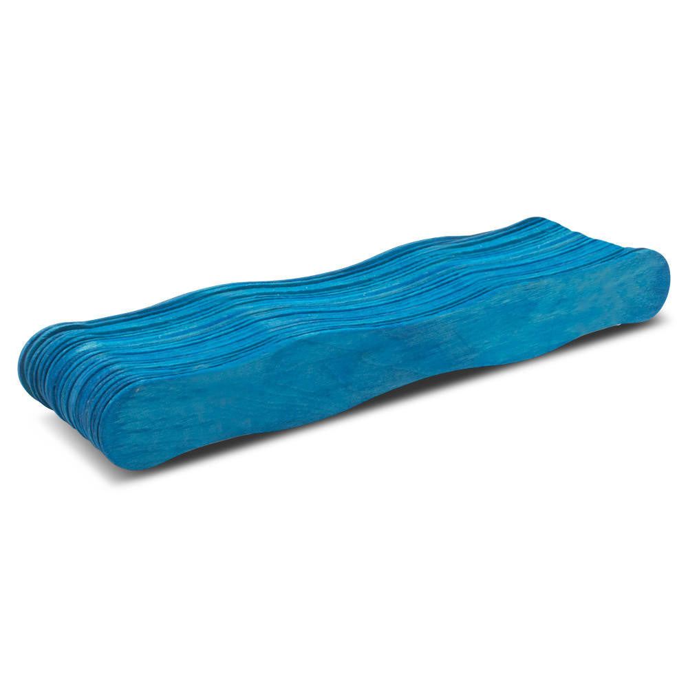 Wooden Fan Handles in Blue