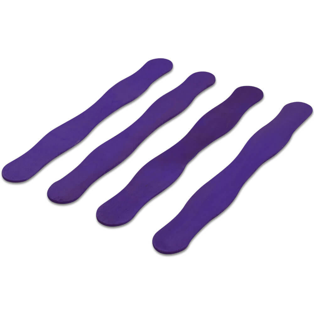 Woodpeckers Crafts Wooden Fan Handles in Purple