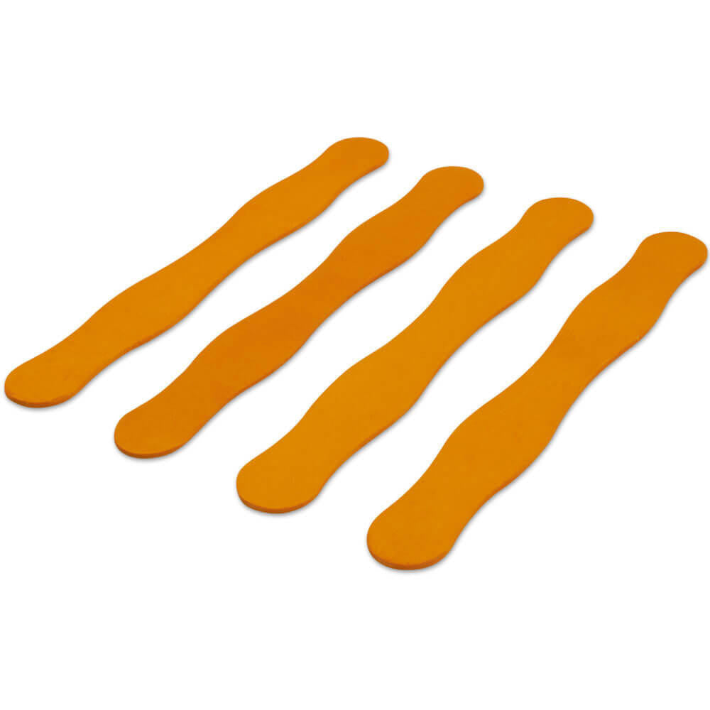 Wooden Fan Handles in Yellow-Orange