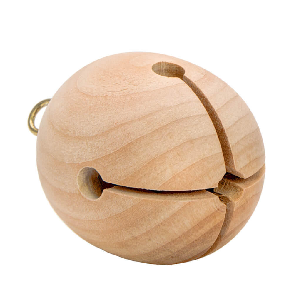 Woodpeckers Crafts Wooden Jingle Bell, 3"