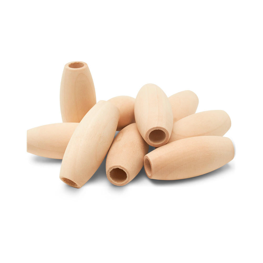 Woodpeckers Crafts Wooden Macrame Tube Bead , 2”