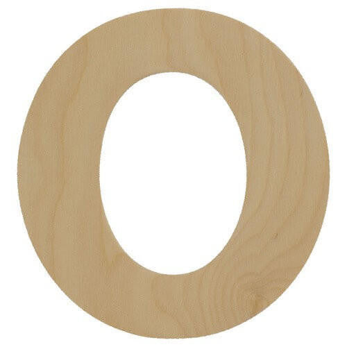 Woodpeckers Crafts Wooden Number 0 Cutout, 8"