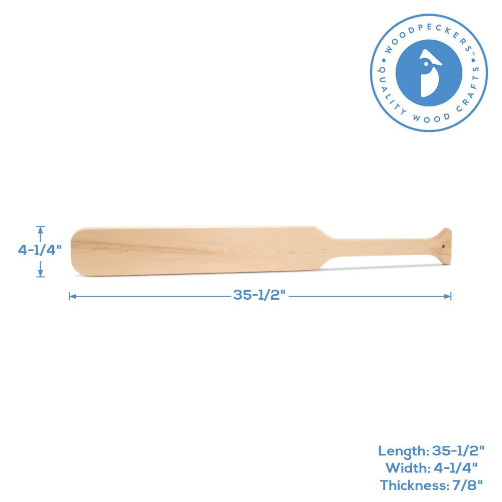 Woodpeckers Crafts Wooden Oar 35.5”