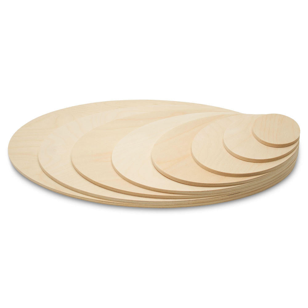 4" Wooden Oval Cutout