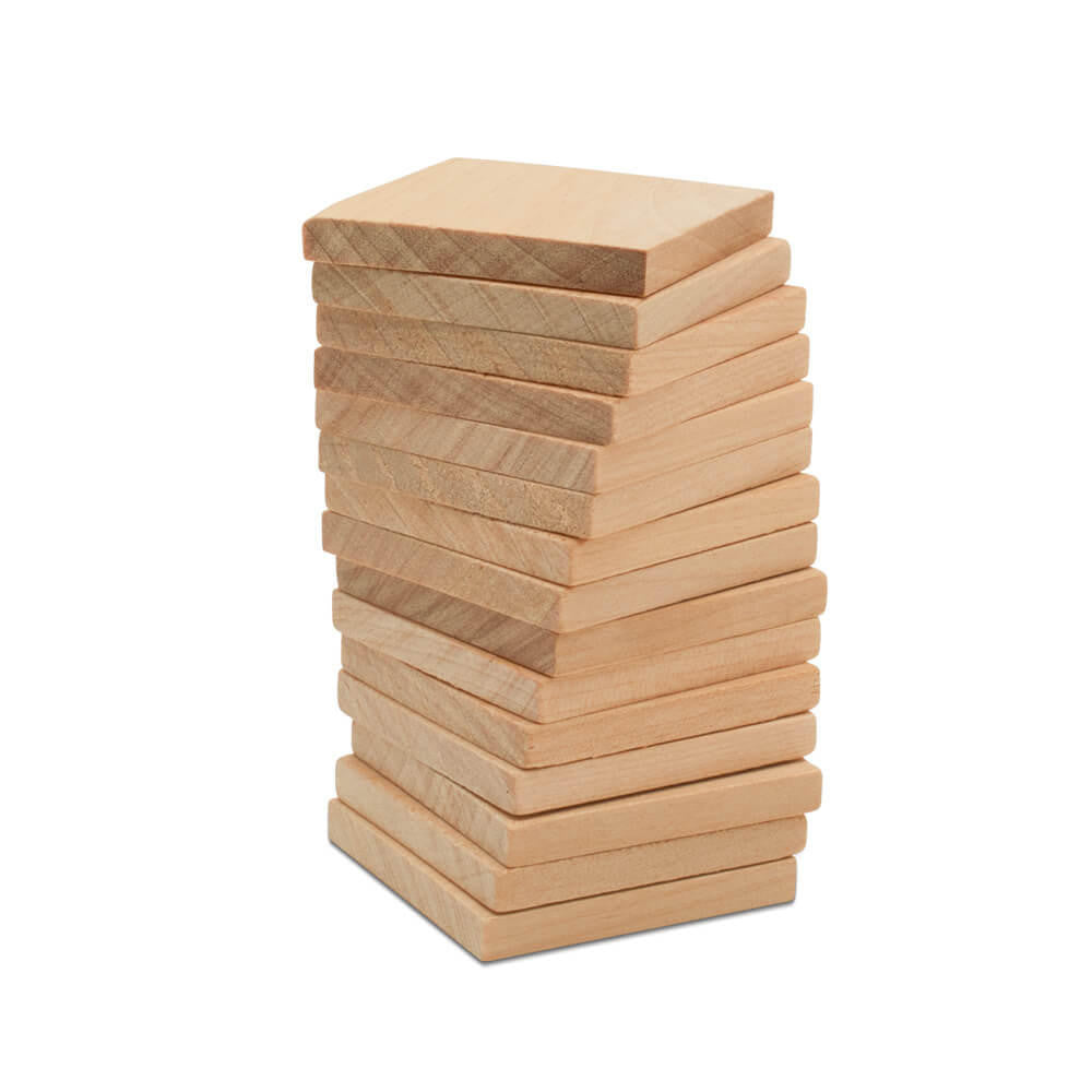 Wooden Square Cutout, 1-1/2", 3/16" thick