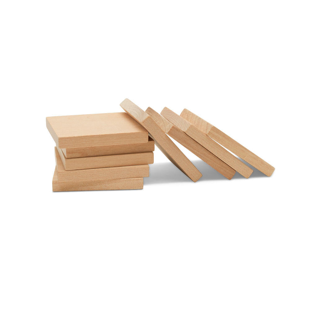 Wooden Square Cutout, 1-1/2", 3/16" thick