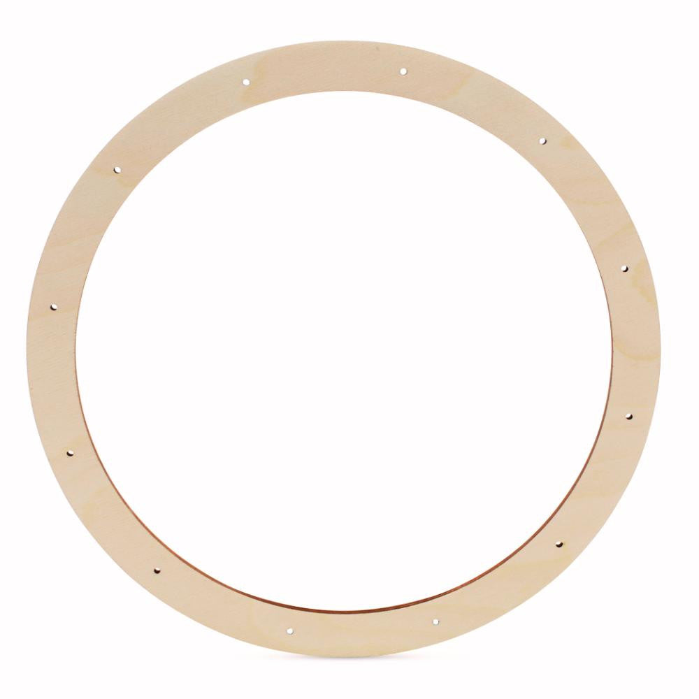 Woodpeckers Crafts Wooden Wreath Form, 13”