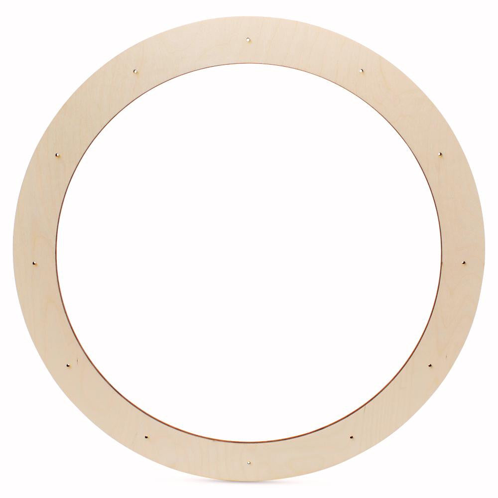Woodpeckers Crafts Wooden Wreath Form, 24”