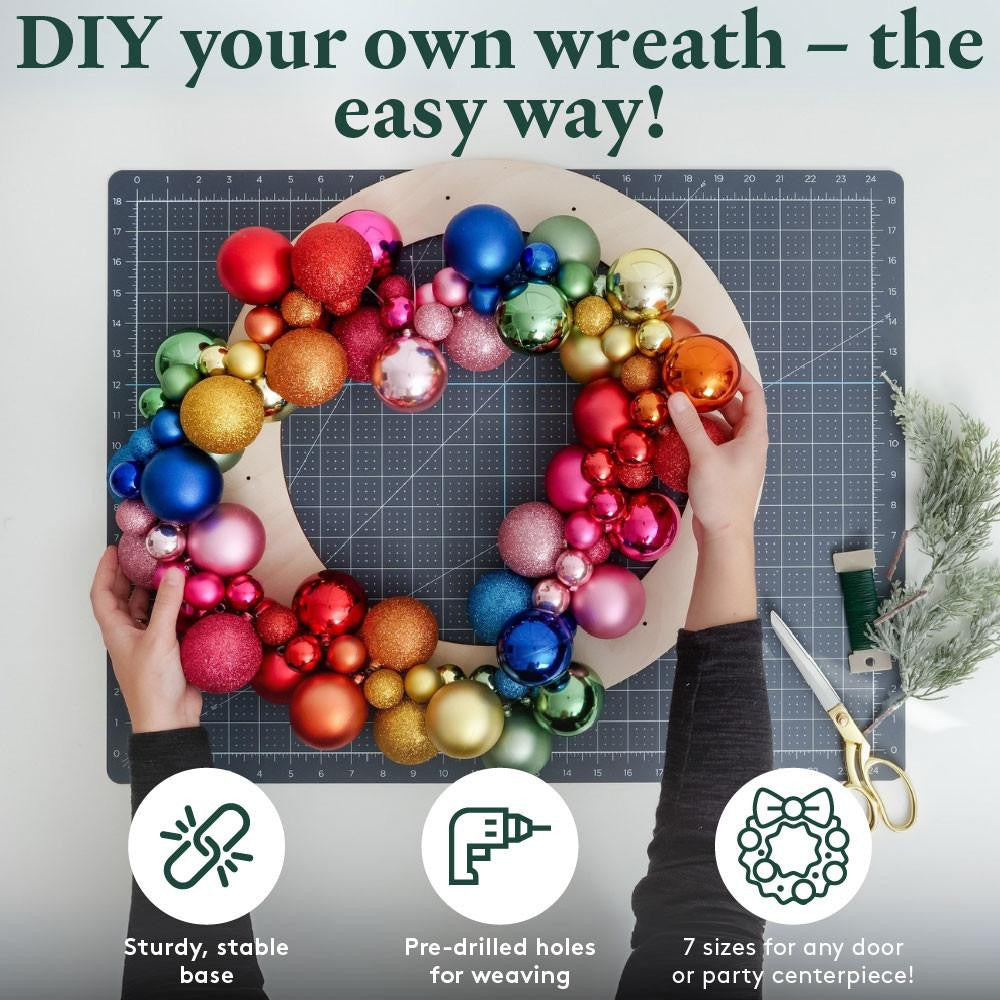 Woodpeckers Crafts Wooden Wreath Form, 5-1/2”