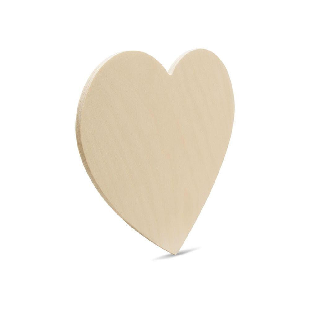 Wooden Heart Cutout (4"- 24")