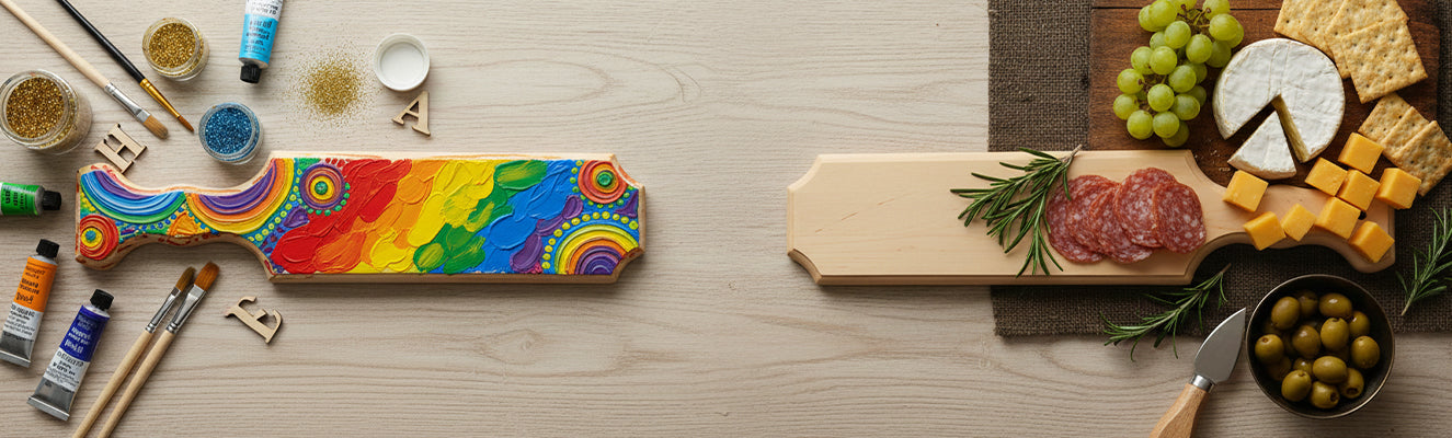 Wooden Paddles For Crafts & Decor