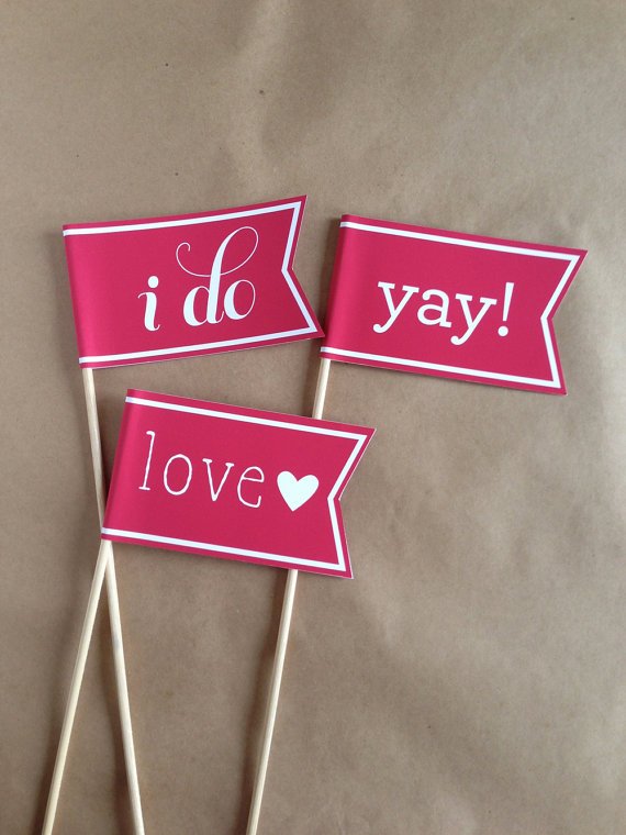 Making Wedding Flags with Wooden Dowels