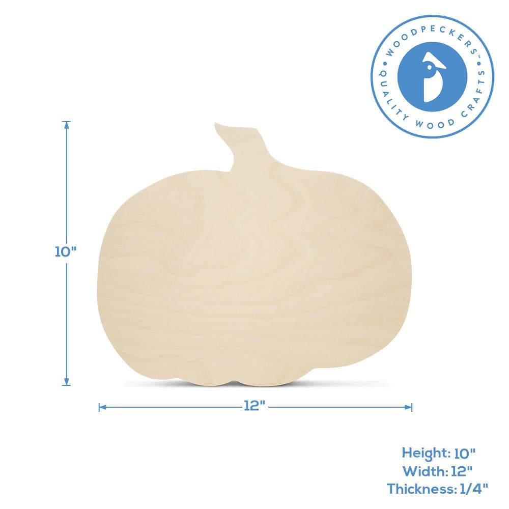 10" Wooden Pumpkin Cutout