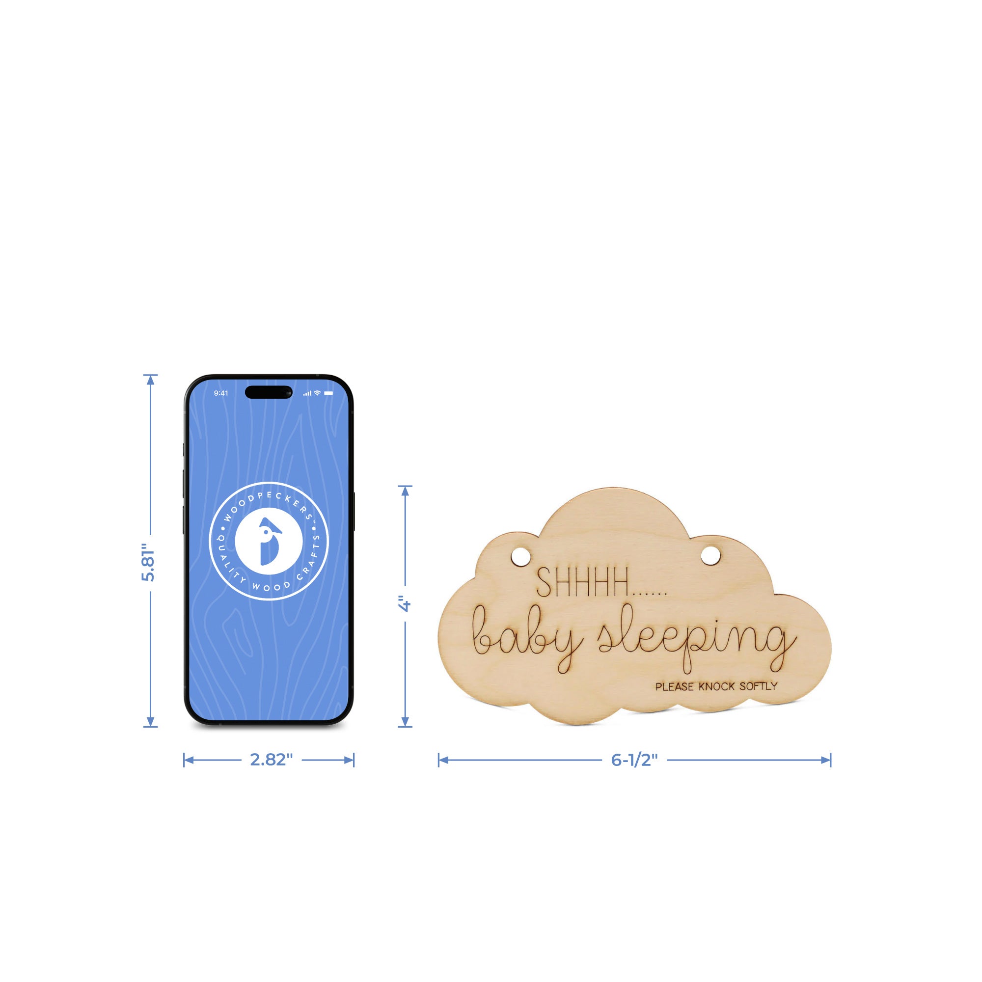 "Shh Baby Sleeping" Sign