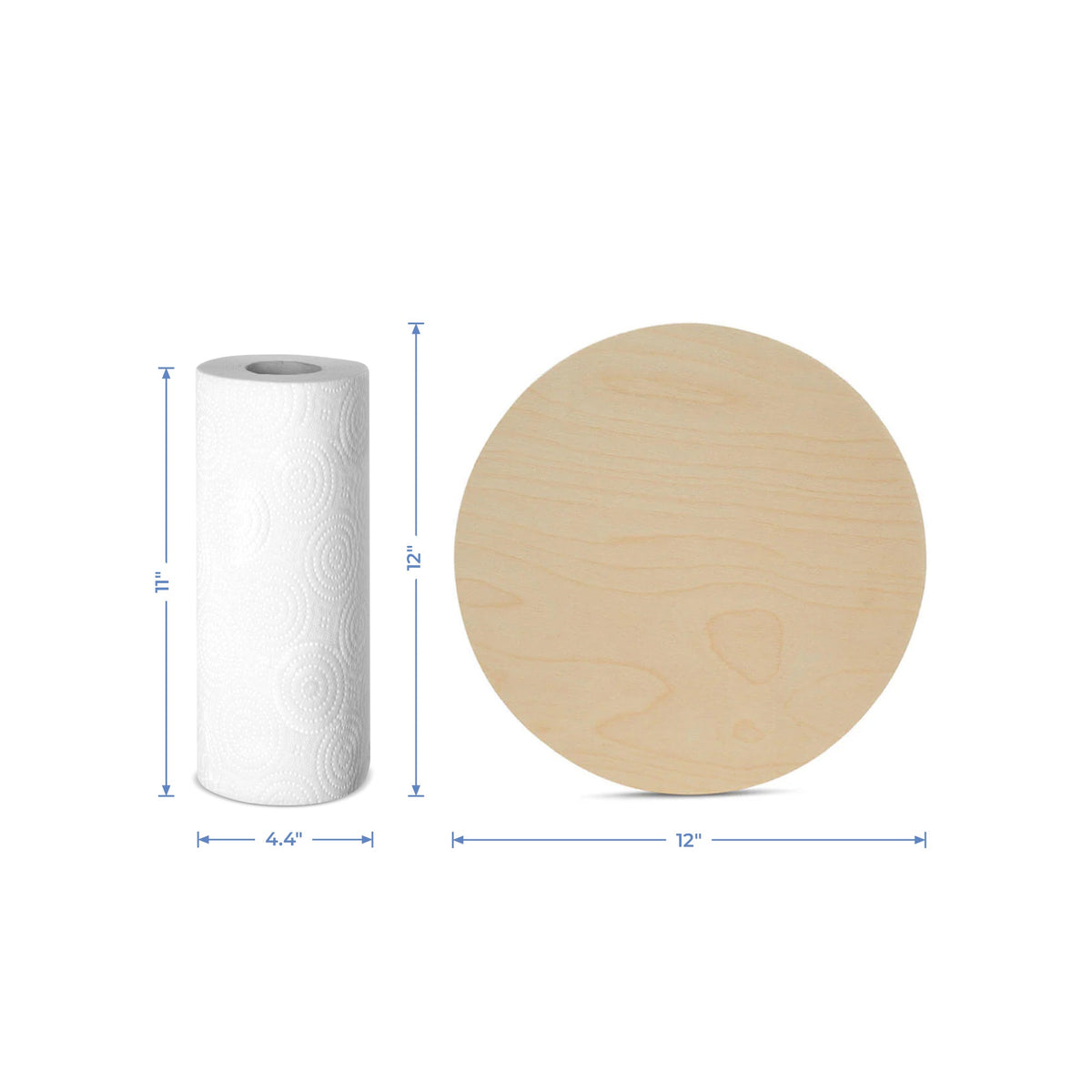 12" x 1/8" Wooden Circle Cutout