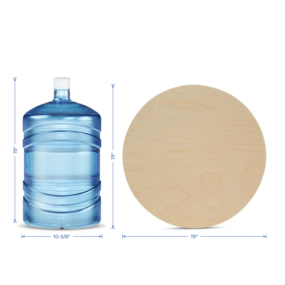 19" Wooden Circle Cutout, 1/4" Thick