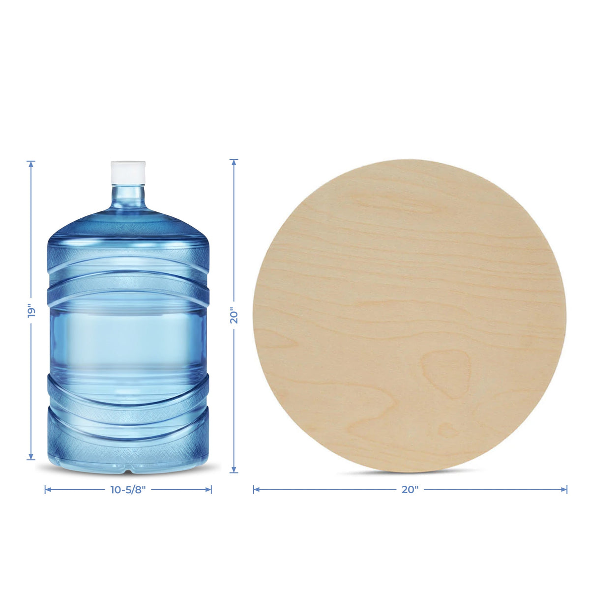 20" Wooden Circle Cutout, 1/2" Thick