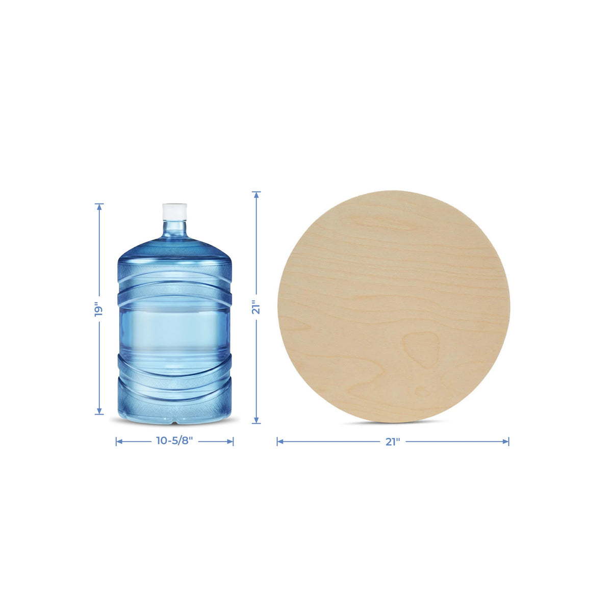 21" Wooden Circle Cutout, 3/4” Thick