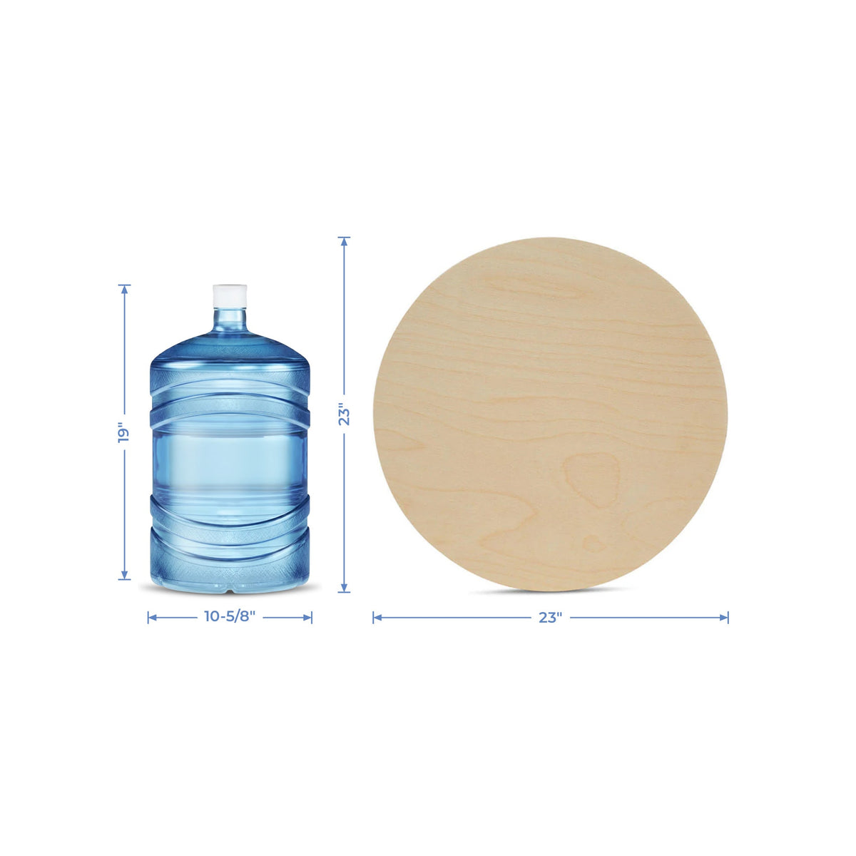 23" Wooden Circle Cutout, 1/2” Thick
