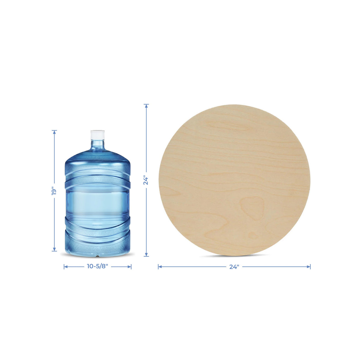 24" Wooden Circle Cutout, 3/4" Thick