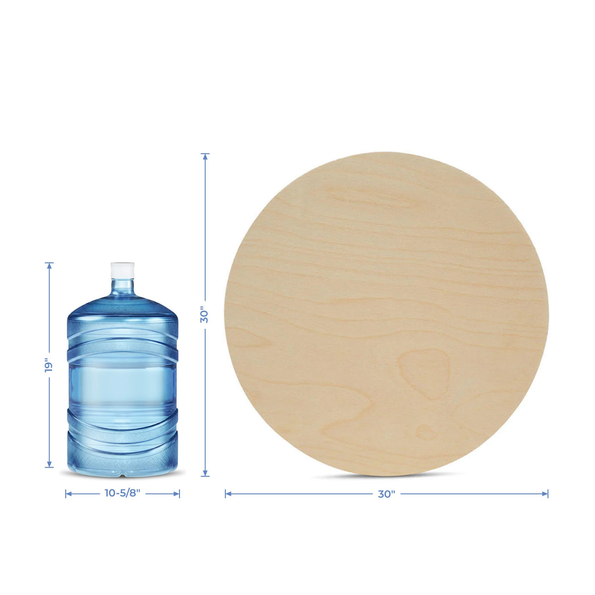 30" Wooden Circle Cutout, 3/4" Thick