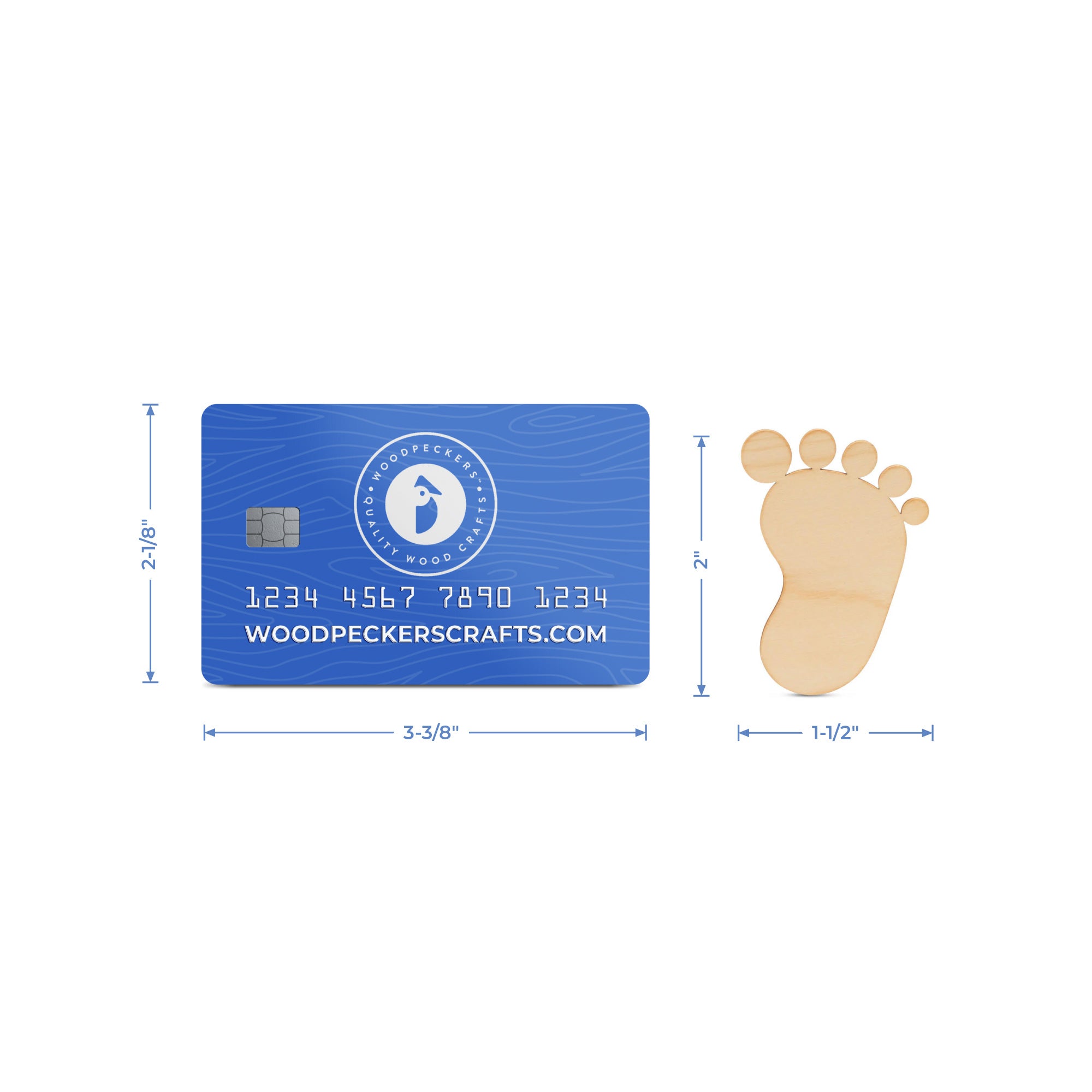 Pair of Baby Footprint Cutouts