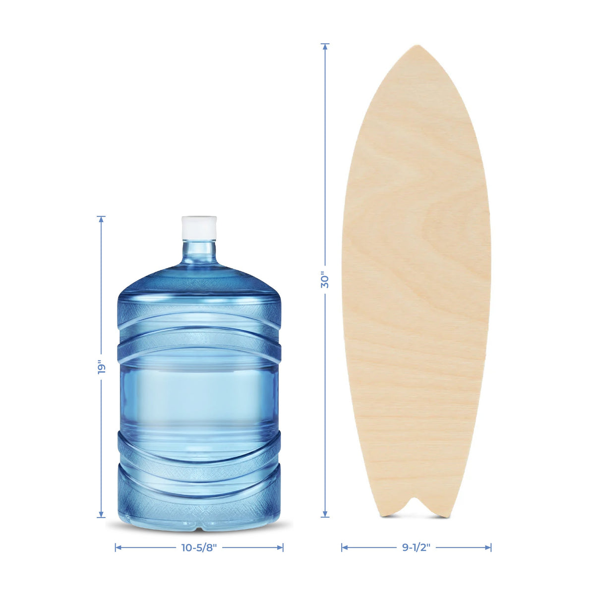 30" Wood Surfboard Cutout