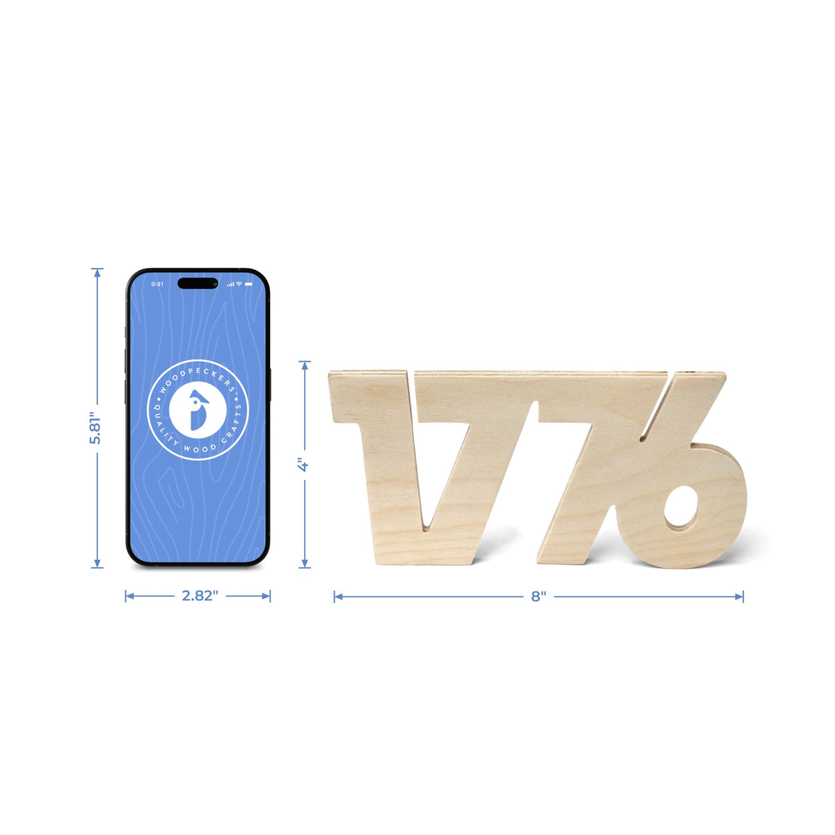 8" 1776 Cutout