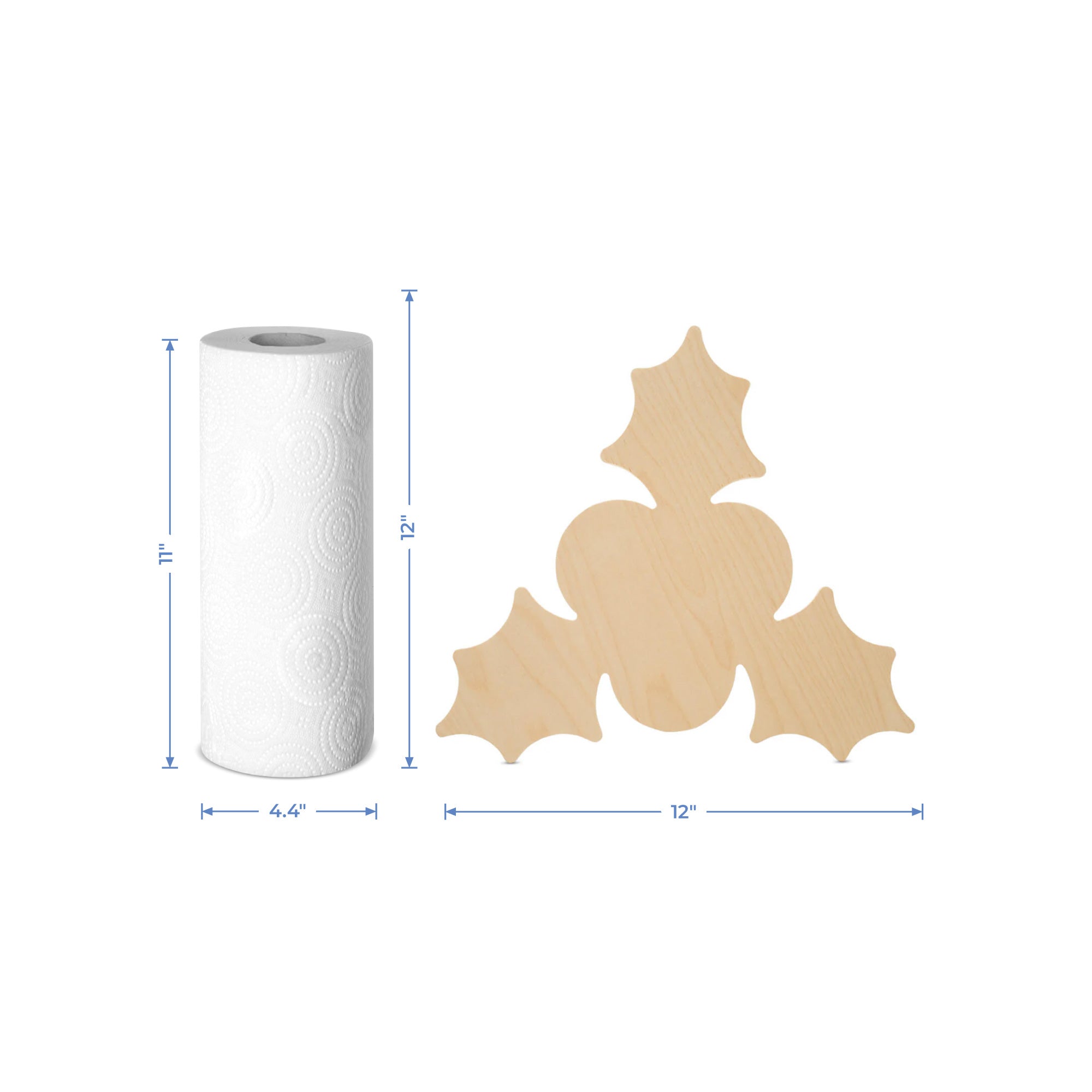 Christmas Holly Cutout (6"- 18")